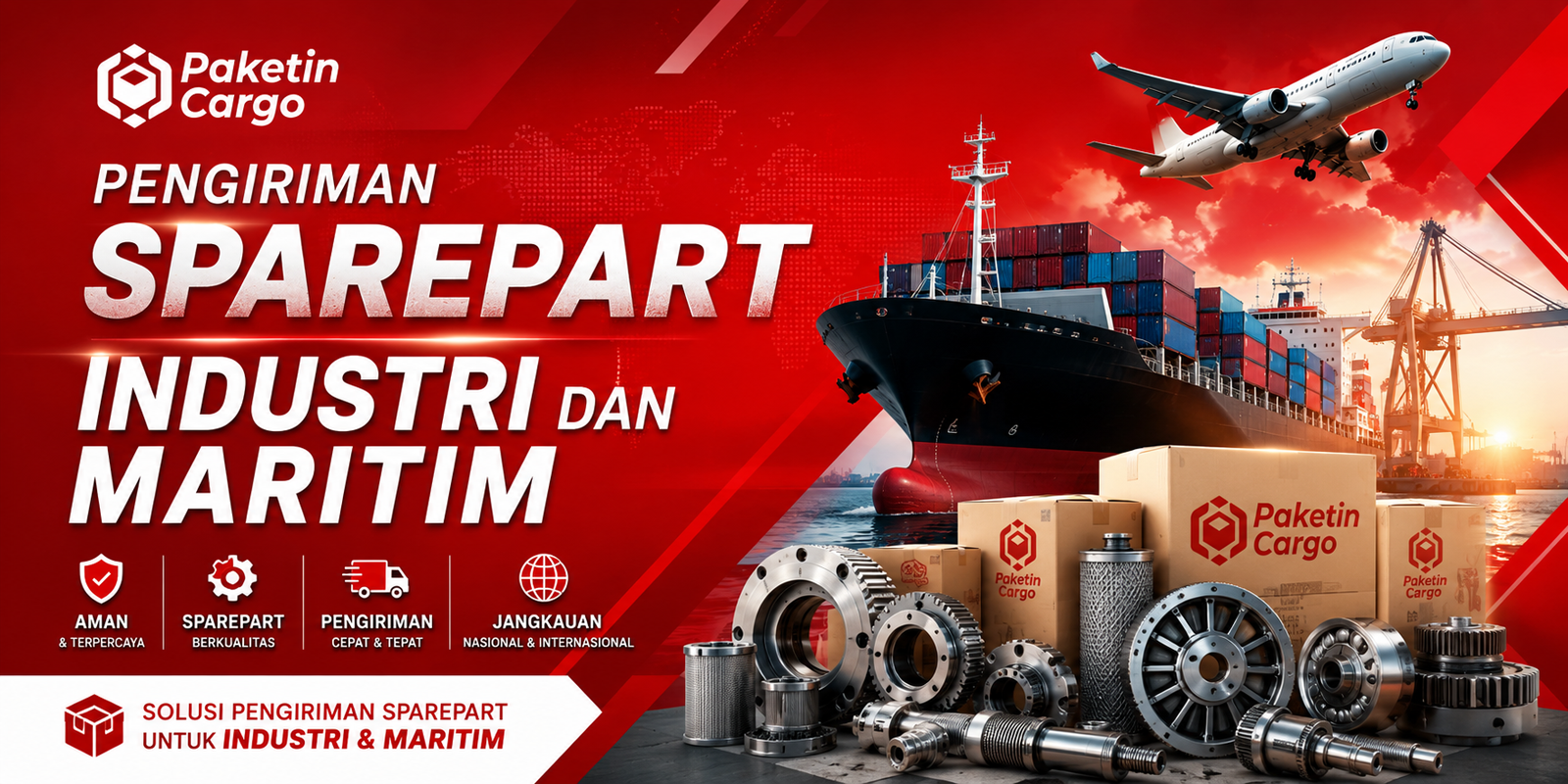 Pengiriman Sparepart Industri dan Maritim