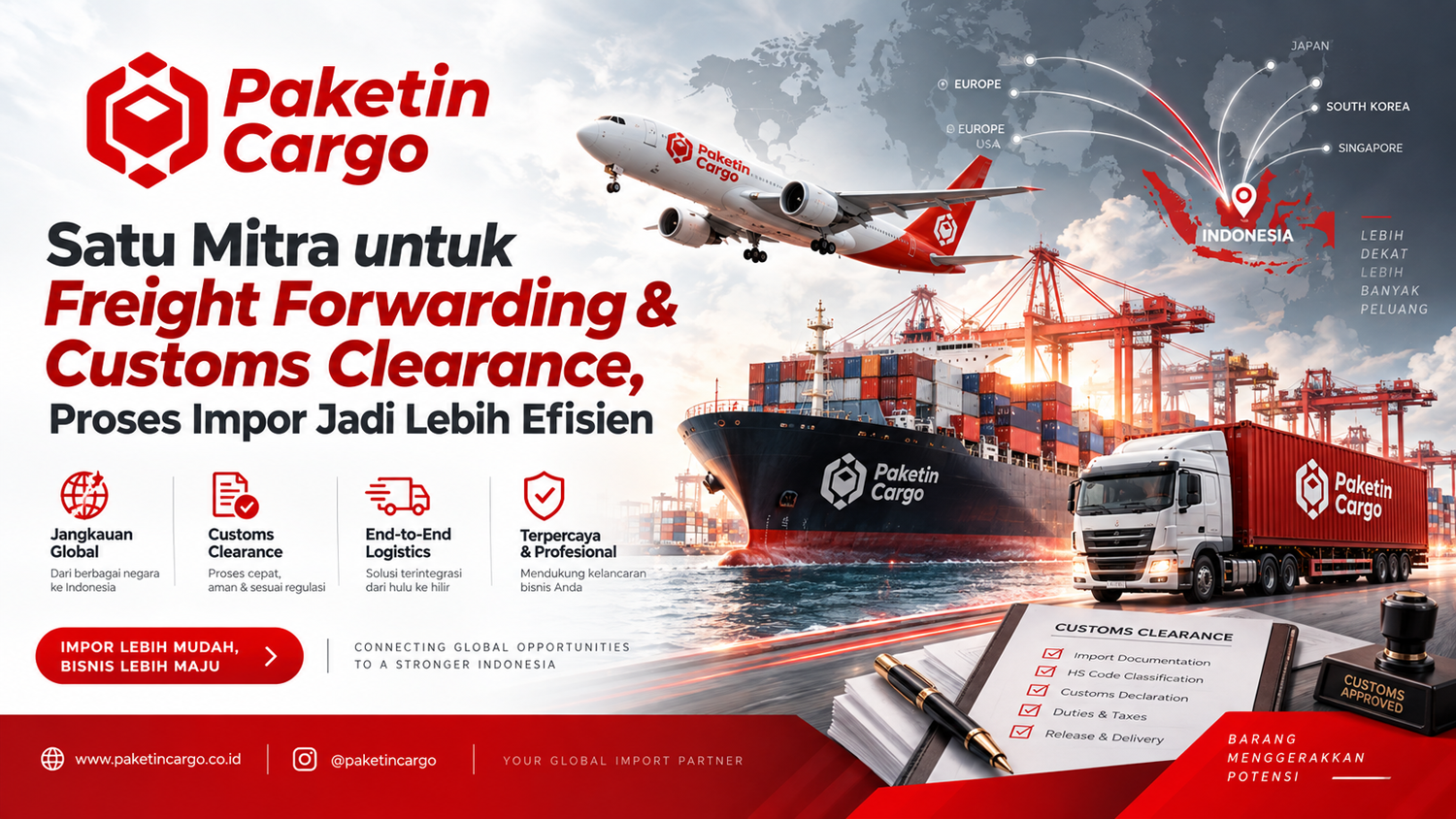 Satu Mitra untuk Freight Forwarding & Customs Clearance, Proses Impor Jadi Lebih Efisien