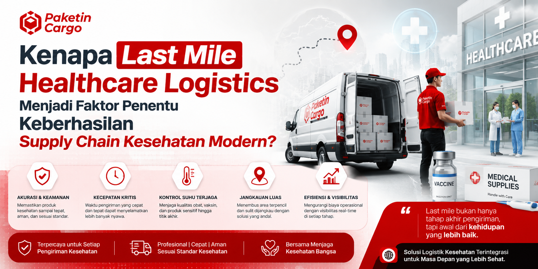 Kenapa Last Mile Healthcare Logistics Menjadi Faktor Penentu Keberhasilan Supply Chain Kesehatan Modern?