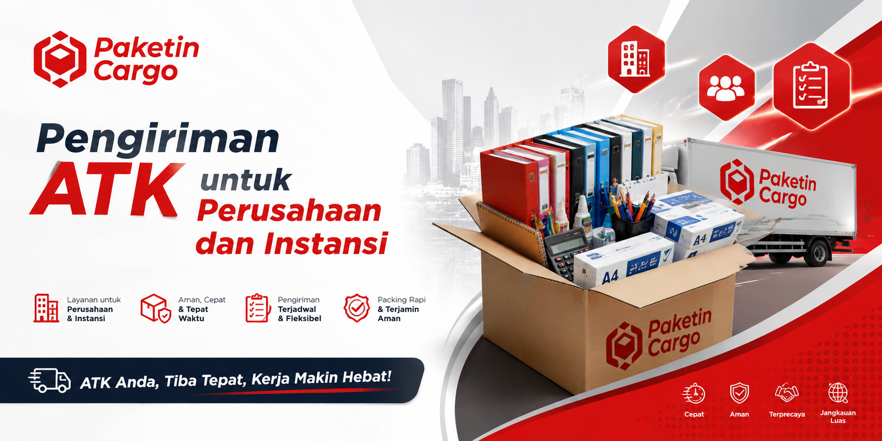 Pengiriman ATK untuk Perusahaan dan Instansi