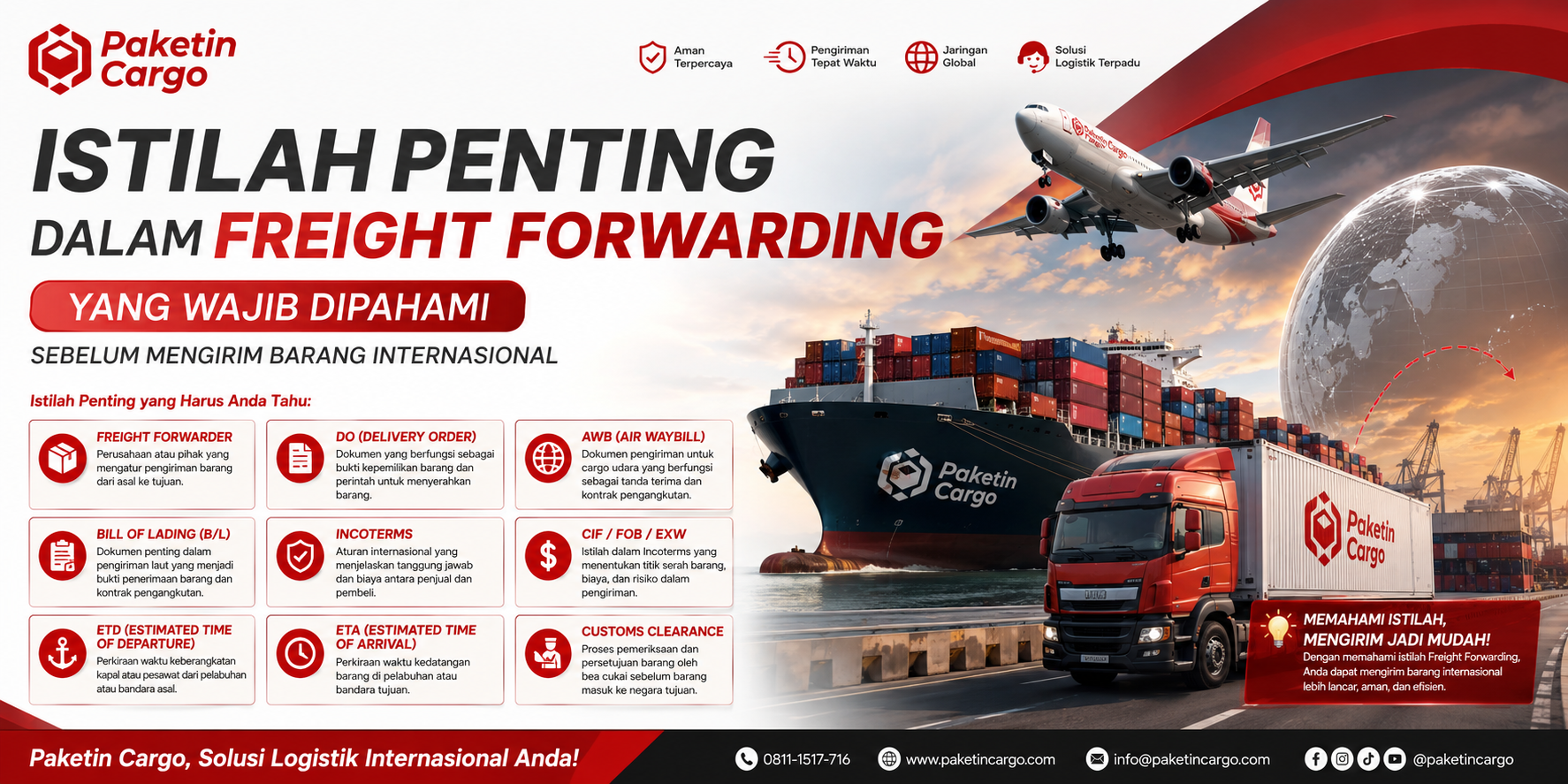 Istilah Penting dalam Freight Forwarding yang Wajib Dipahami Sebelum Mengirim Barang Internasional