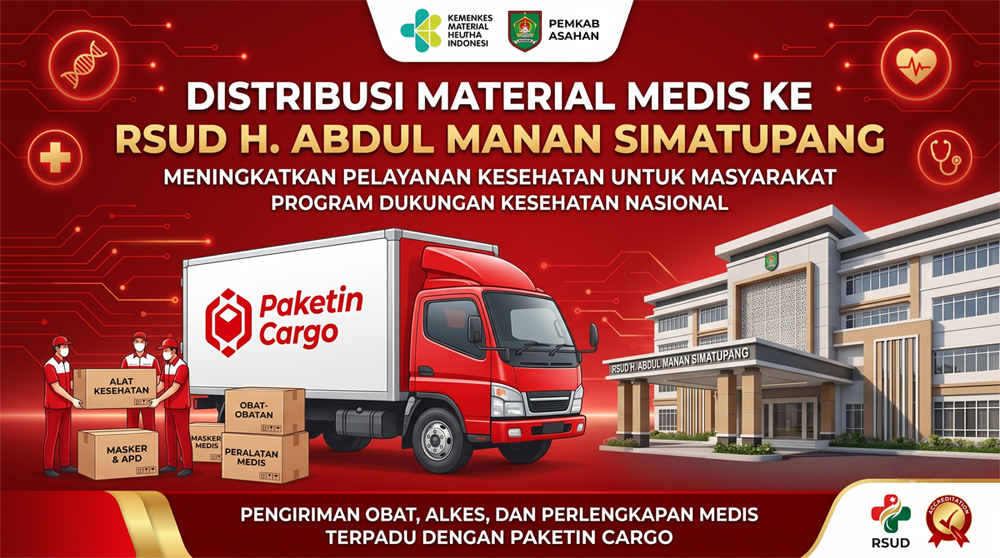 Distribusi Material Medis ke RSUD H. Abdul Manan Simatupang