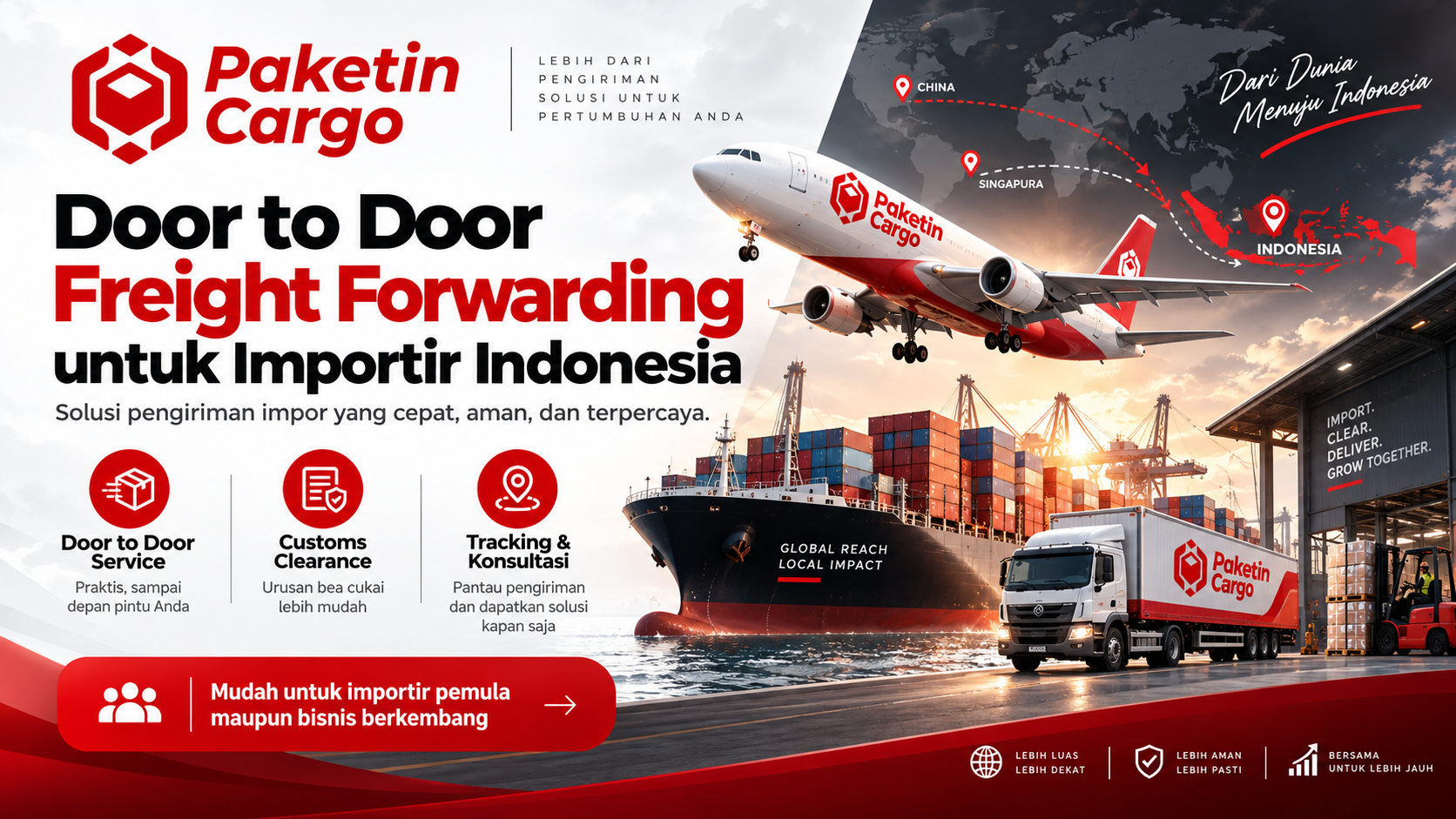 Door to Door Freight Forwarding untuk Importir Indonesia